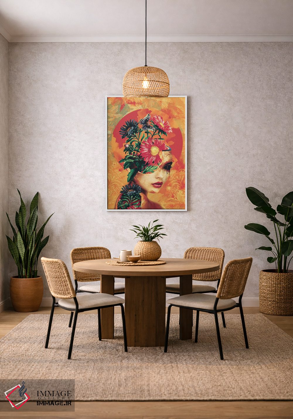 تابلو دکوراتیو شکسته اثر ریزا پکر - D2W