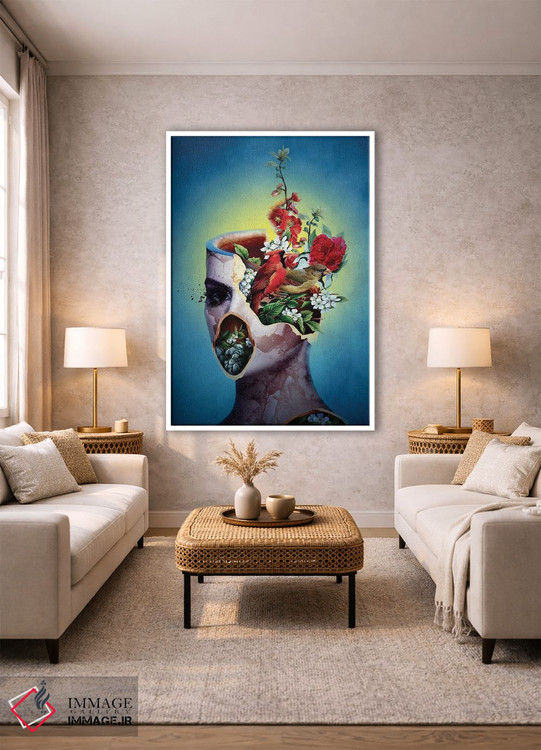 تابلو دکوراتیو شکسته II اثر ریزا پکر - D1W