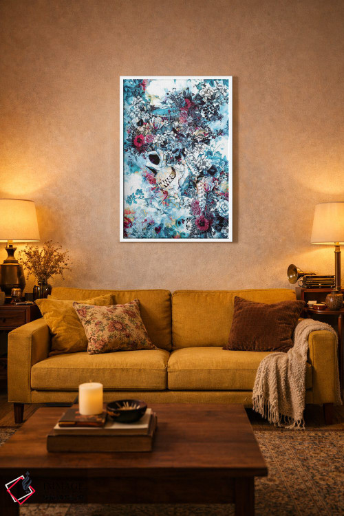 تابلو دکوراتیو ملکه جمجمه II اثر ریزا پکر - D2W