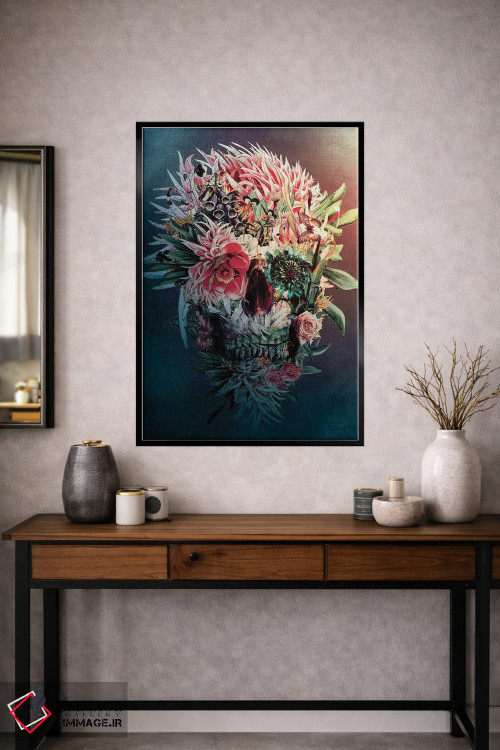تابلو دکوراتیو جمجمه بازسازی II اثر ریزا پکر - D1B