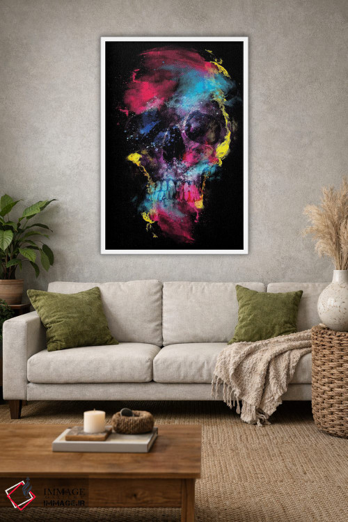 تابلو دکوراتیو فضای جمجمه اثر ریزا پکر - D1W