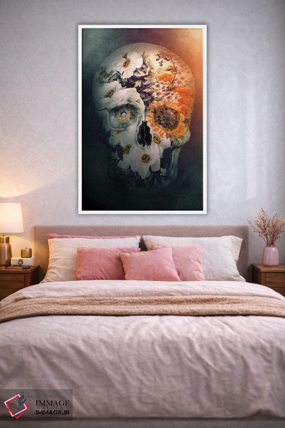 تابلو دکوراتیو طبیعت بی جان جمجمه اثر ریزا پکر - D1W