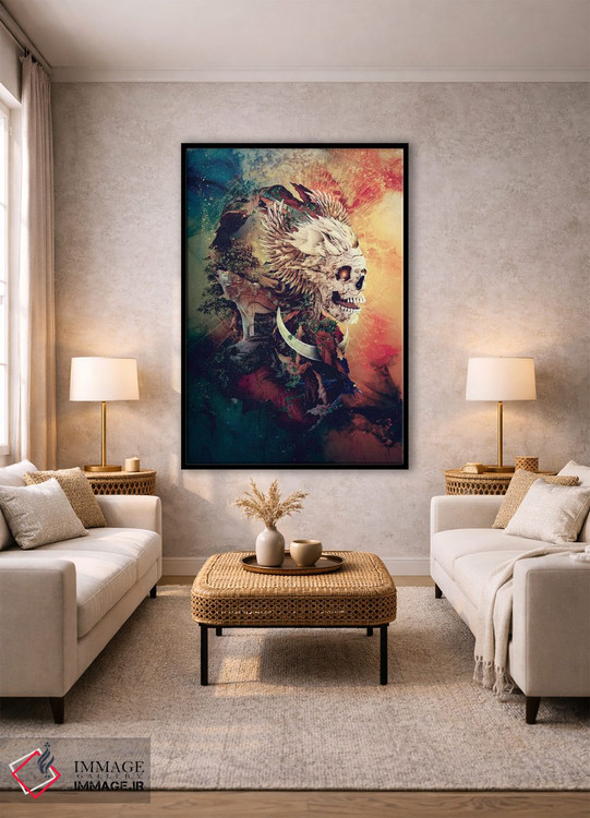 تابلو دکوراتیو شاه جمجمه III اثر ریزا پکر - D2B