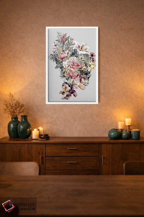 تابلو دکوراتیو جمجمه XII اثر ریزا پکر - D1W