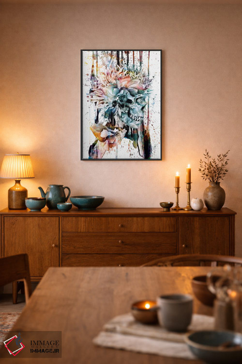 تابلو دکوراتیو III اثر ریزا پکر - D6B