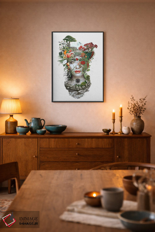 تابلو دکوراتیو زن I اثر ریزا پکر - D6B
