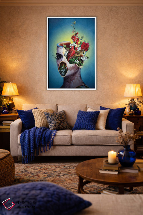 تابلو دکوراتیو شکسته II اثر ریزا پکر - D5W