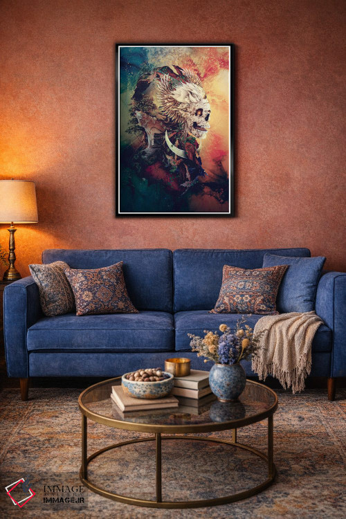 تابلو دکوراتیو شاه جمجمه III اثر ریزا پکر - D4B