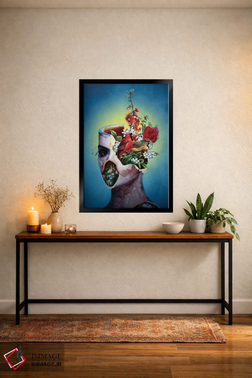 تابلو دکوراتیو شکسته II اثر ریزا پکر - D6B