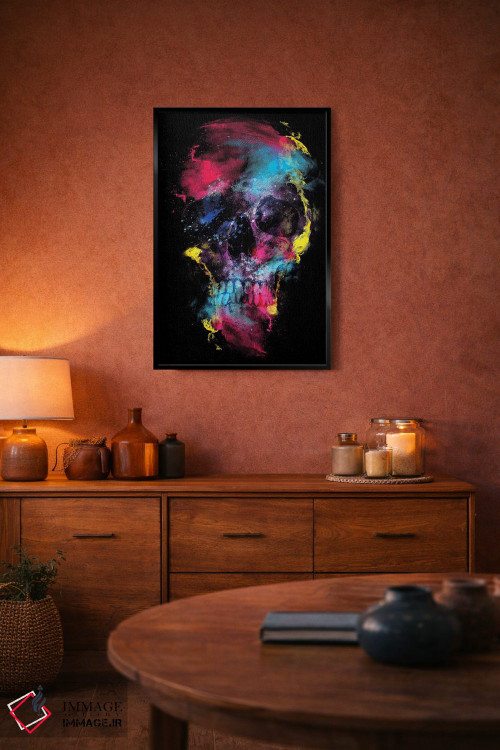 تابلو دکوراتیو فضای جمجمه اثر ریزا پکر - D4B
