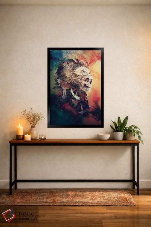 تابلو دکوراتیو شاه جمجمه III اثر ریزا پکر - D5B