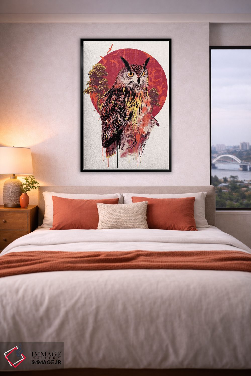 تابلو دکوراتیو بومه IV اثر ریزا پکر - D6B