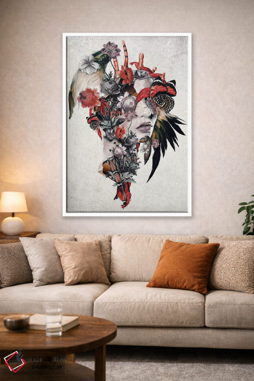 تابلو دکوراتیو زن سورئال اثر ریزا پکر - D1W