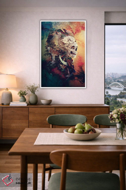 تابلو دکوراتیو شاه جمجمه III اثر ریزا پکر - D6W