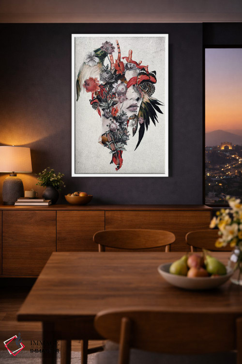 تابلو دکوراتیو زن سورئال اثر ریزا پکر - D2W