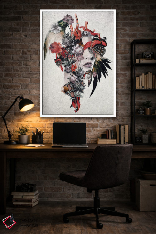 تابلو دکوراتیو زن سورئال اثر ریزا پکر - D3W