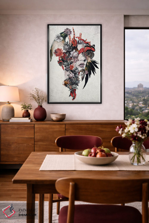 تابلو دکوراتیو زن سورئال اثر ریزا پکر - D5B