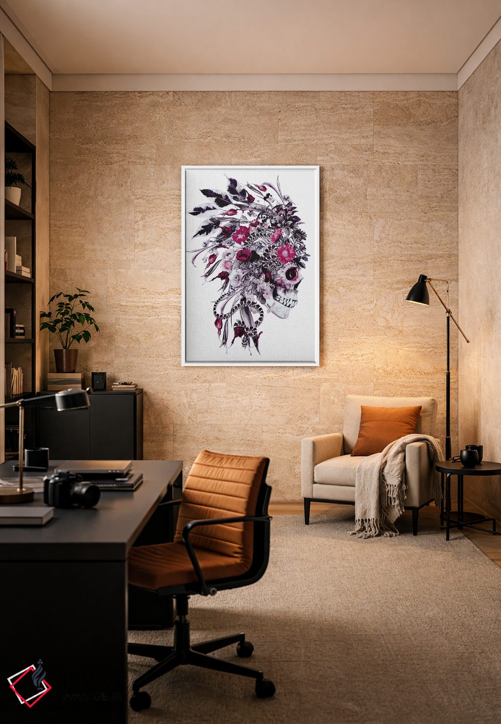 تابلو دکوراتیو یادگاری مرگ رئیس اثر ریزا پکر - D6W