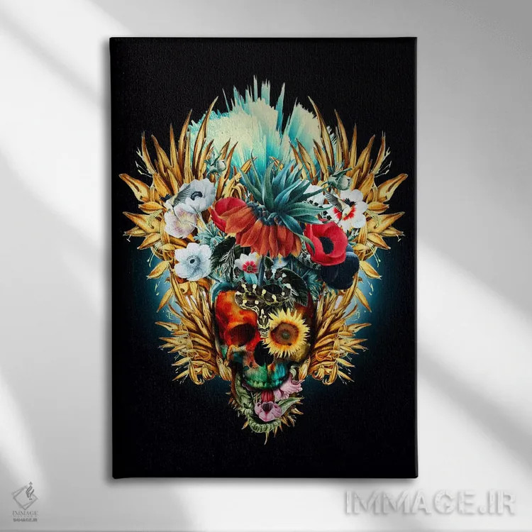 تابلو دکوراتیو درخشان I اثر ریزا پکر - نمای روبهرو روی دیوار