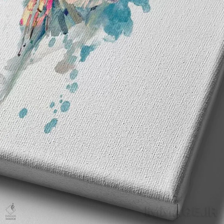 تابلو دکوراتیو ST III اثر ریزا پکر - نمای نزدیک بافت بوم