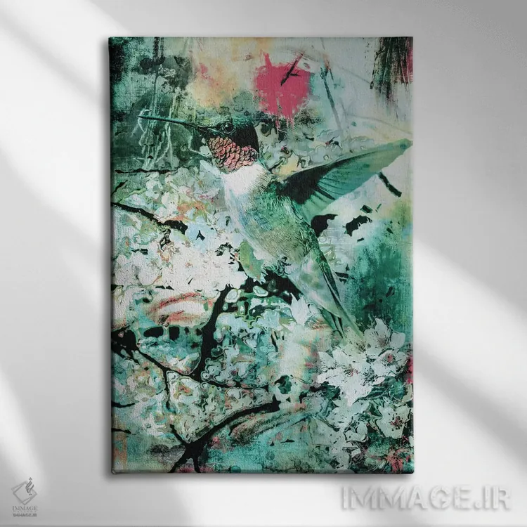 تابلو دکوراتیو کولا بری اثر ریزا پکر - نمای روبهرو روی دیوار