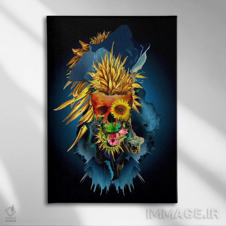 تابلو دکوراتیو درخشان III اثر ریزا پکر - نمای روبهرو روی دیوار