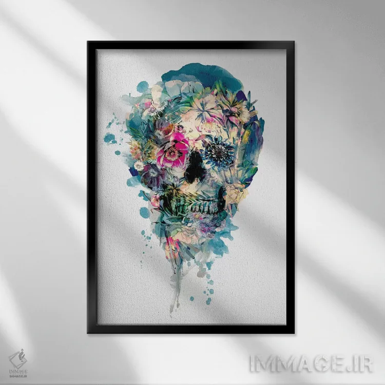 تابلو دکوراتیو ST III اثر ریزا پکر - نمای قابدار مشکی