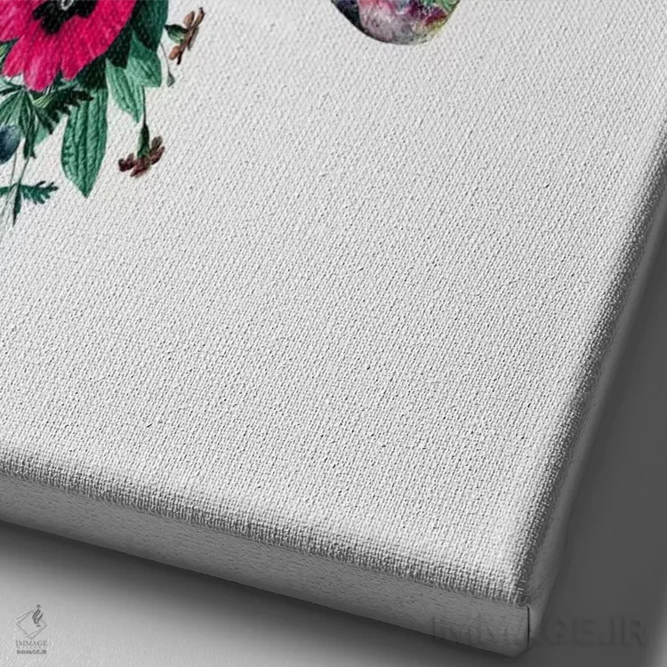 تابلو دکوراتیو VII اثر ریزا پکر - نمای نزدیک بافت بوم