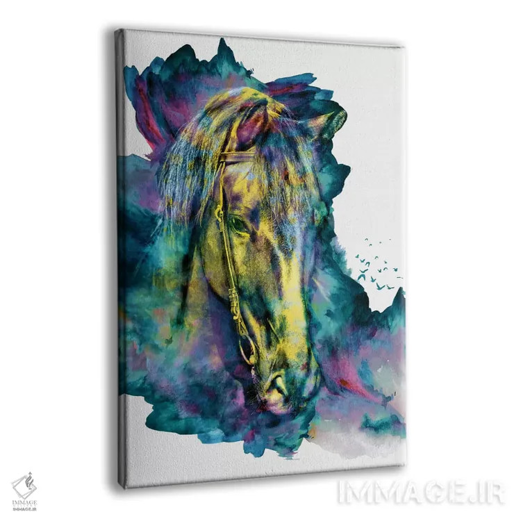 تابلو دکوراتیو زیبایی زنجیری اثر ریزا پکر - نمای پرسپکتیو محصول