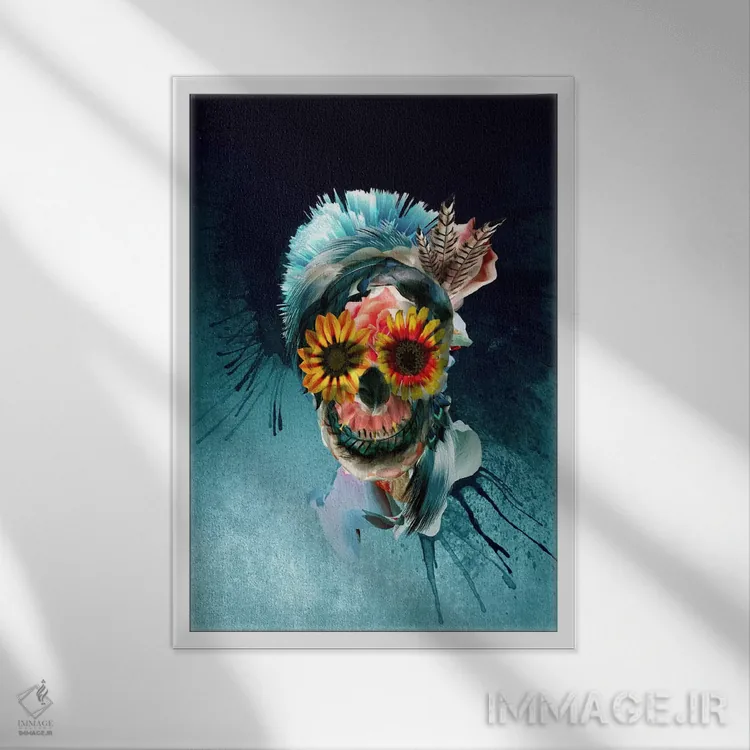 تابلو دکوراتیو زنان اثر ریزا پکر - نمای قابدار سفید