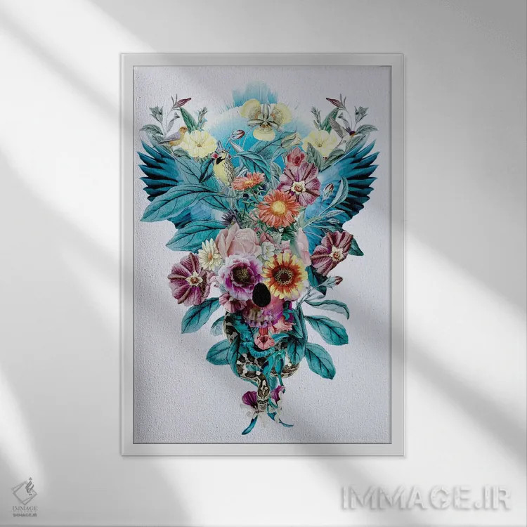 تابلو دکوراتیو RPE IV اثر ریزا پکر - نمای قابدار سفید