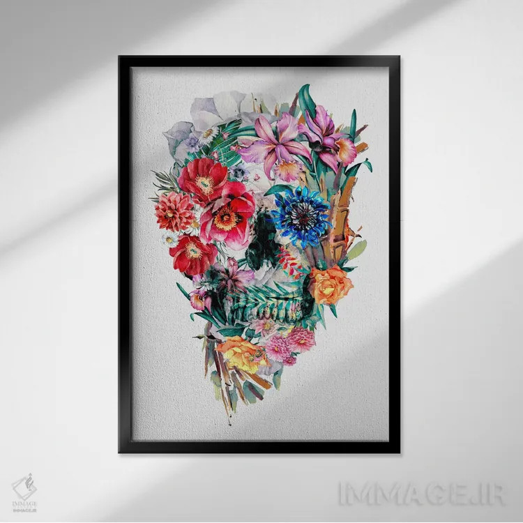 تابلو دکوراتیو مومنتو موری VI اثر ریزا پکر - نمای قابدار مشکی