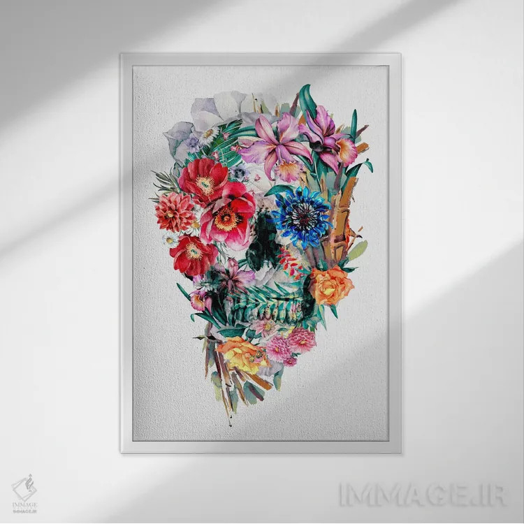 تابلو دکوراتیو مومنتو موری VI اثر ریزا پکر - نمای قابدار سفید