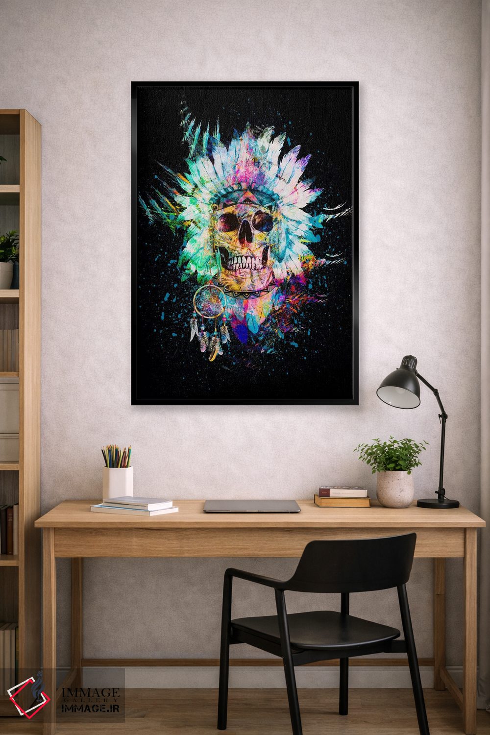 تابلو دکوراتیو روح وحشی اثر ریزا پکر - D2B