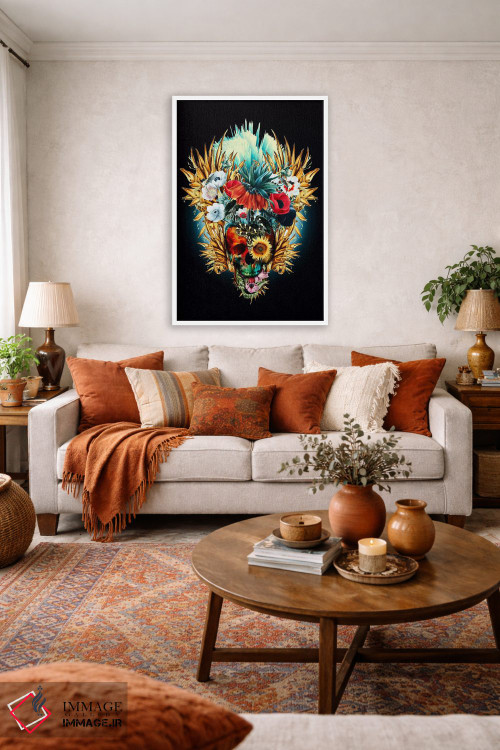 تابلو دکوراتیو درخشان I اثر ریزا پکر - D3W