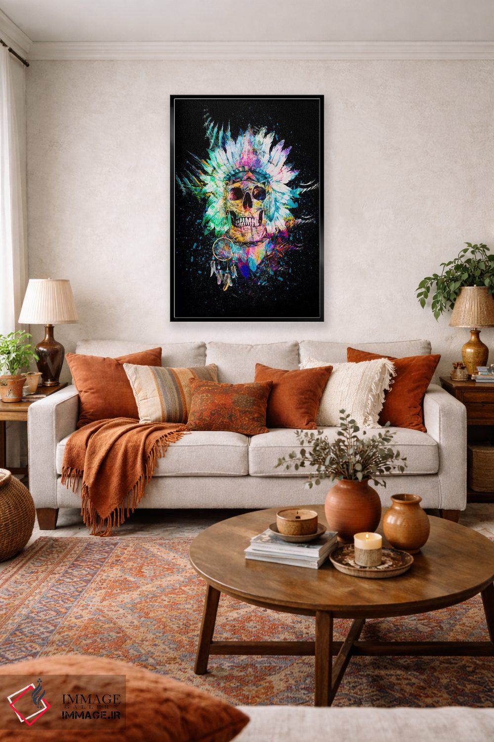 تابلو دکوراتیو روح وحشی اثر ریزا پکر - D4B