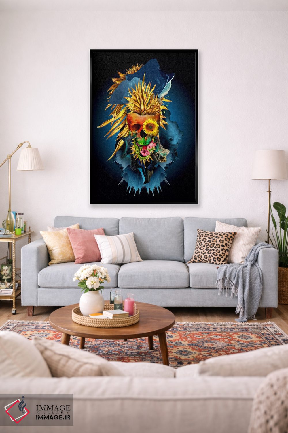 تابلو دکوراتیو درخشان III اثر ریزا پکر - D2B