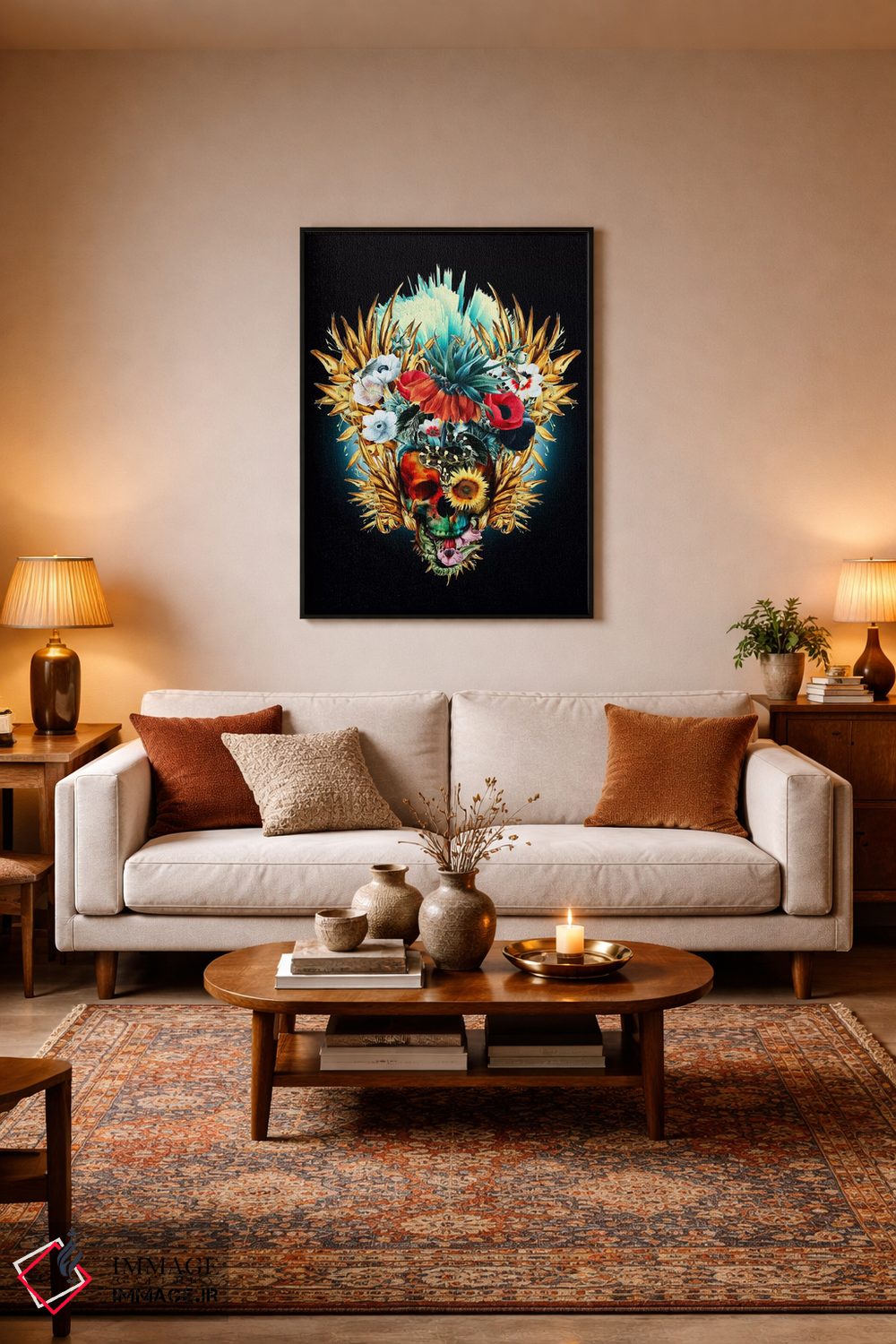 تابلو دکوراتیو درخشان I اثر ریزا پکر - D5B