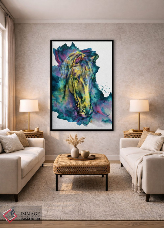 تابلو دکوراتیو زیبایی زنجیری اثر ریزا پکر - D1B