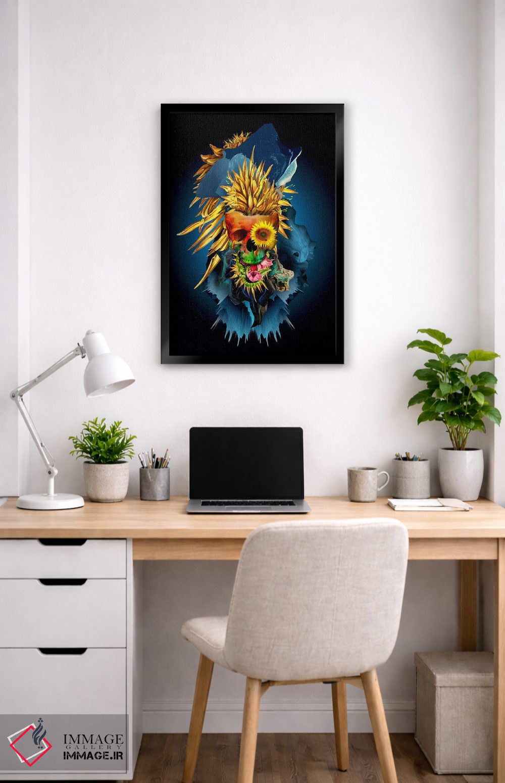 تابلو دکوراتیو درخشان III اثر ریزا پکر - D6B