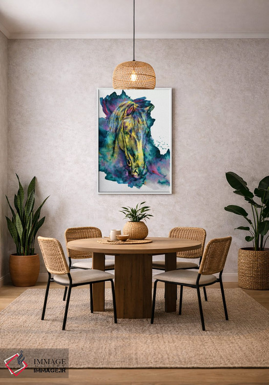 تابلو دکوراتیو زیبایی زنجیری اثر ریزا پکر - D2W