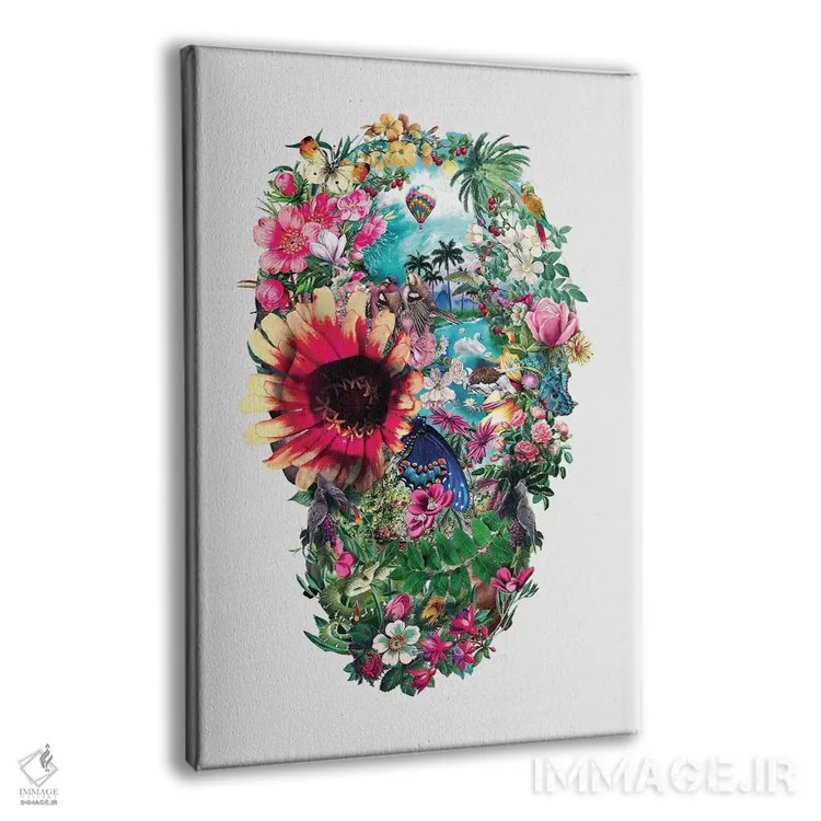 تابلو دکوراتیو جمجمه تابستان II اثر ریزا پکر - نمای پرسپکتیو محصول