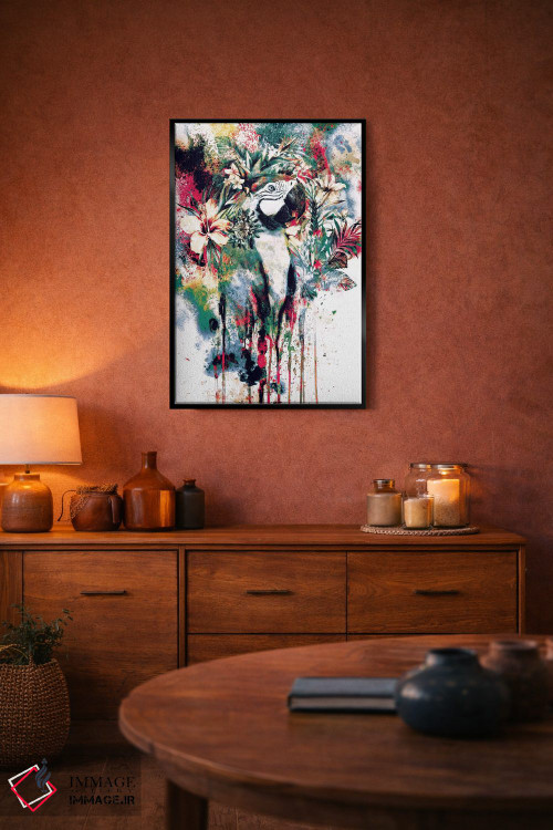 تابلو دکوراتیو طوطی اثر ریزا پکر - D5B