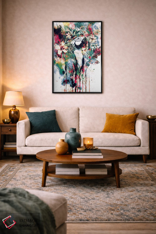 تابلو دکوراتیو طوطی اثر ریزا پکر - D4B