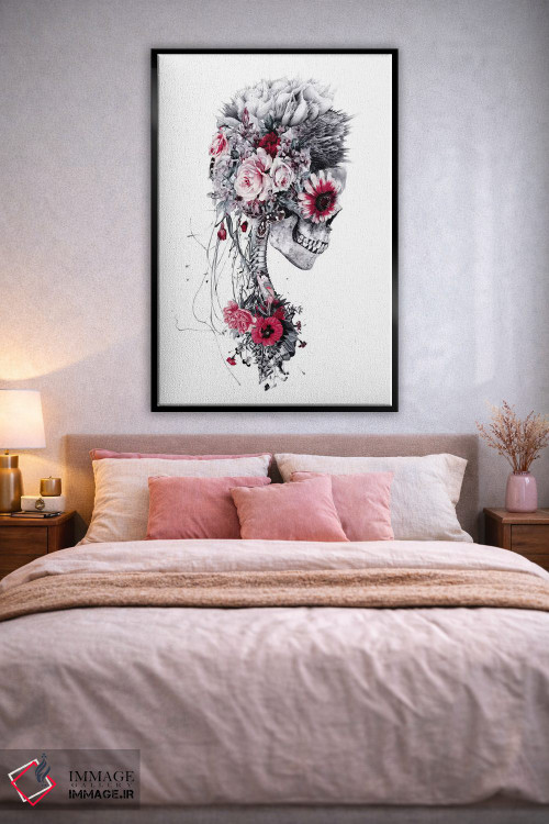 تابلو دکوراتیو عروس اسکلت اثر ریزا پکر - D3B
