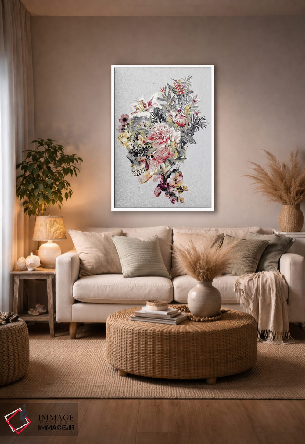 تابلو دکوراتیو XII اثر ریزا پکر - D3W