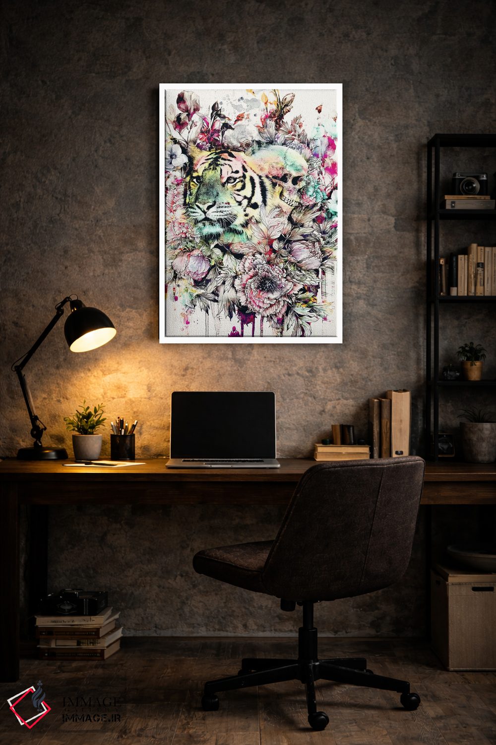 تابلو دکوراتیو تایگر VI اثر ریزا پکر - D6W