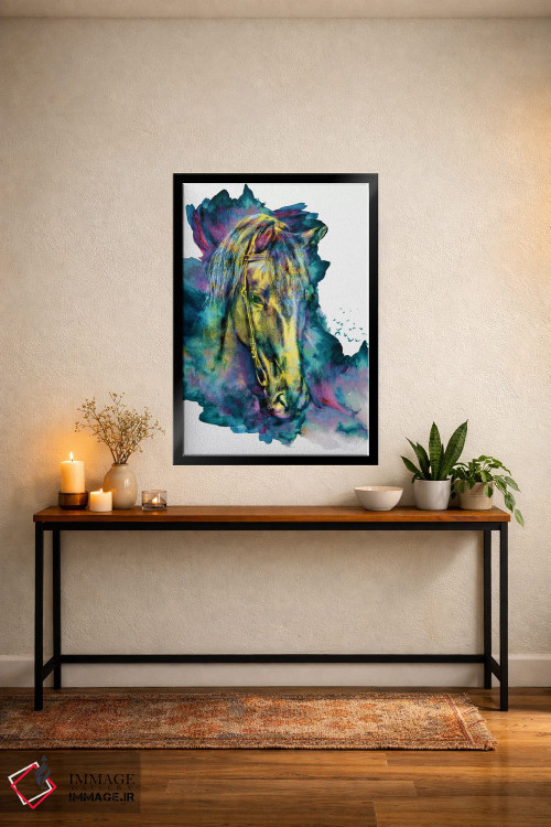 تابلو دکوراتیو زیبایی زنجیری اثر ریزا پکر - D4B