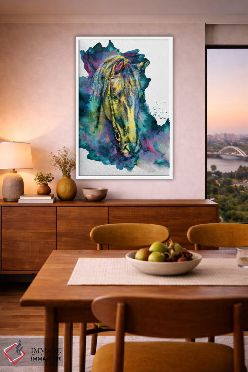 تابلو دکوراتیو زیبایی زنجیری اثر ریزا پکر - D5W