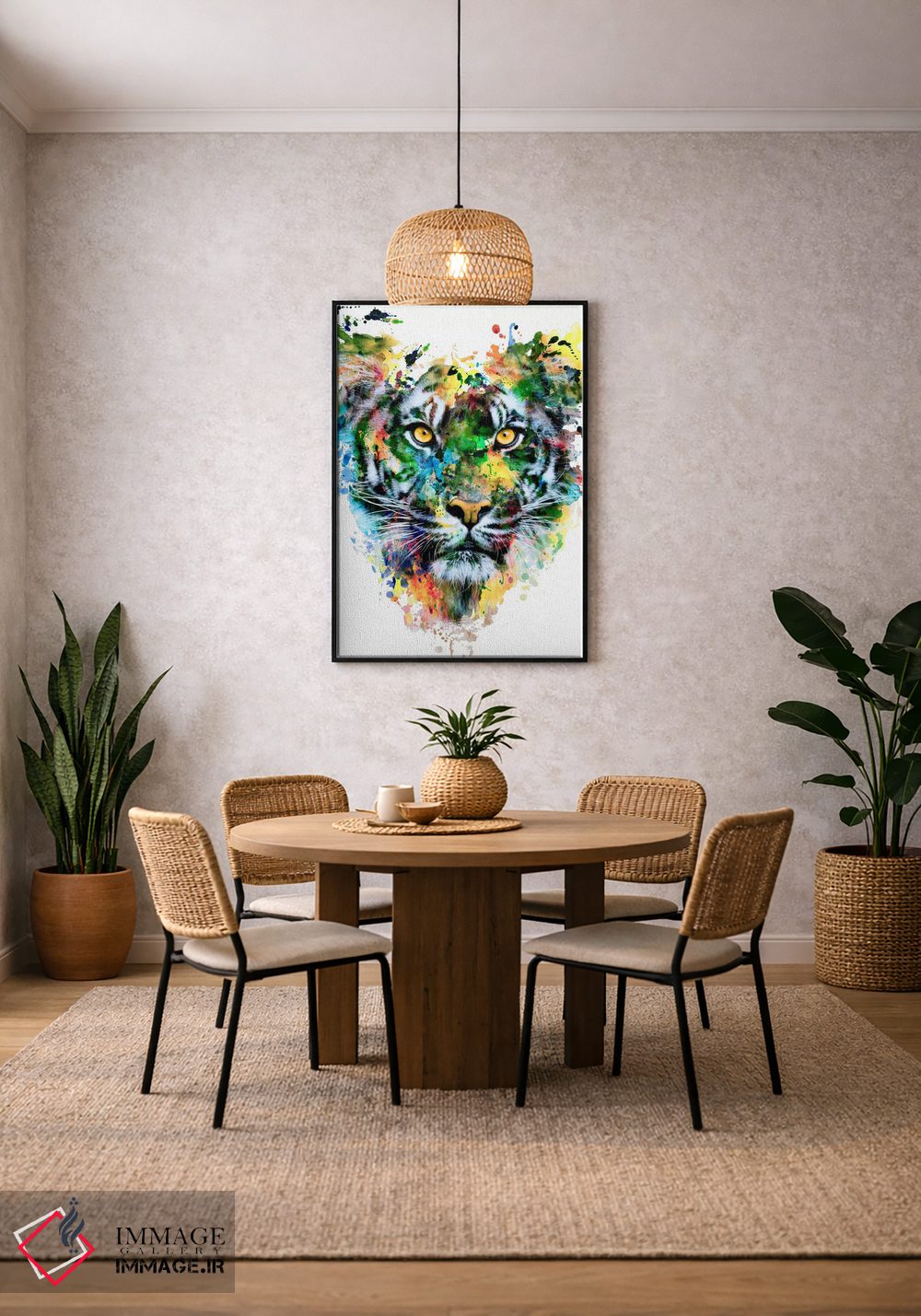 تابلو دکوراتیو تایگر IV اثر ریزا پکر - D4B